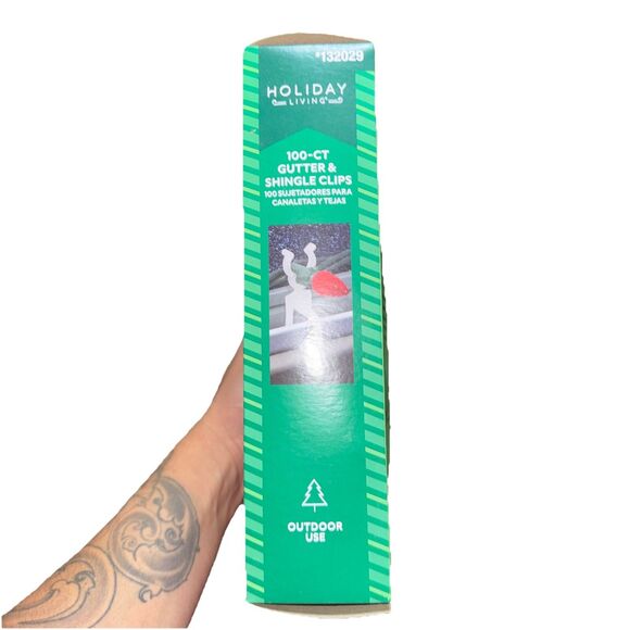 Holiday Living 100 CT Gutter Shingle Clips Outdoor Lights 132029 - Picture 3 of 3